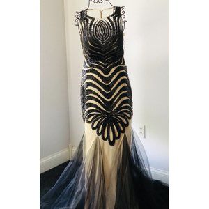 Prom, Homecoming Long Dress Gown Envious Couture Bead by Karishma Creations Gown